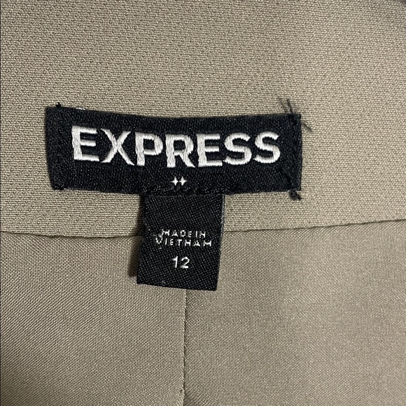 Express Women's Open-Front Taupe Tan Office Business Casual Blazer Size 12 - Picture 7 of 9